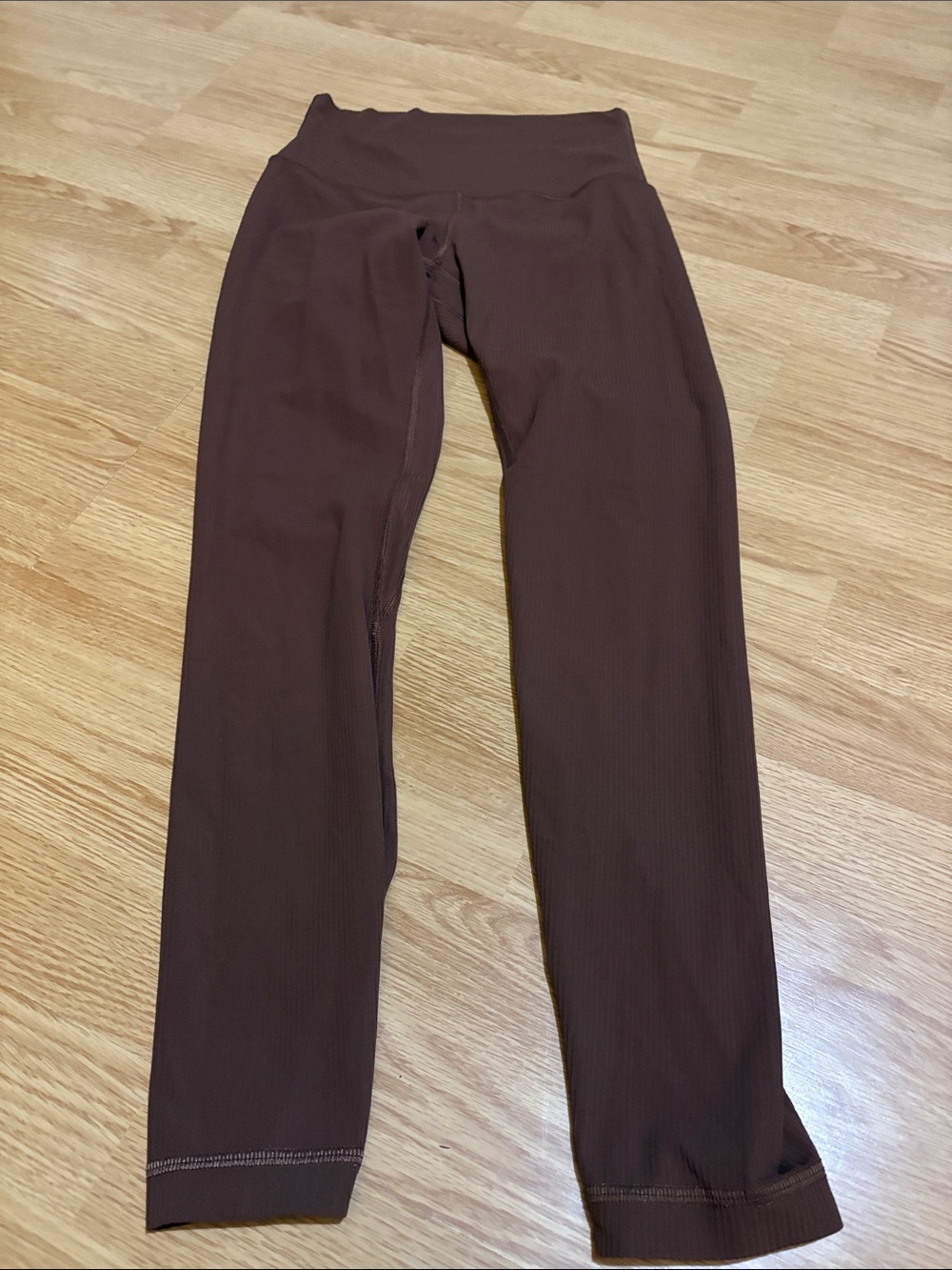 lululemon athletica Dark Brown Ribbed High-Rise Leggings